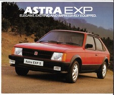 Vauxhall Astra EXP & EXPS Mk1 Limited Editions 1982 UK Market Sales Brochure