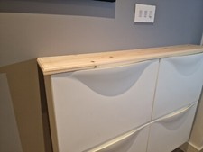 Ikea Trones Shoe Storage Topper Wood Panel