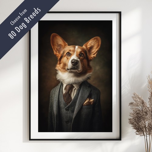 Smartly dressed dog - dressed,