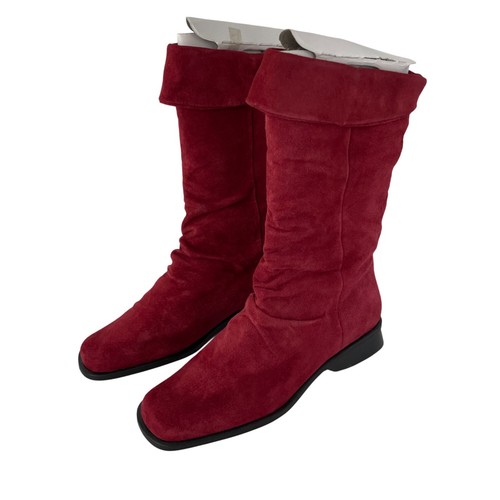 Markon womens red suede - markon,