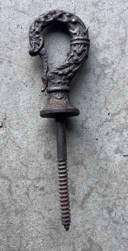 Antique cast iron ceiling - cast, hook