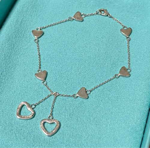 Tiffany heart link bracelet - tiffany,