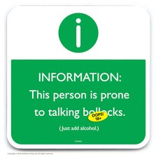 Funny Coaster Drinks Mat Rude