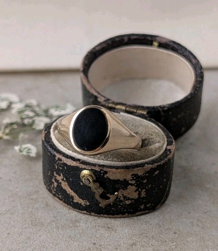 9ct onyx signet - onyx, uk