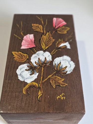 Vintage 1984 hand painted oak - 1984,