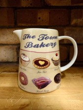 Retro Vintage Style Martin Wiscombe Large Town Bakery Ceramic Jug - 750ml