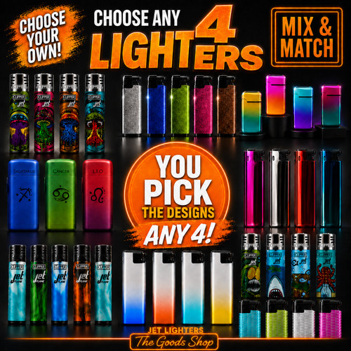 Pick any jet lighters - pick,