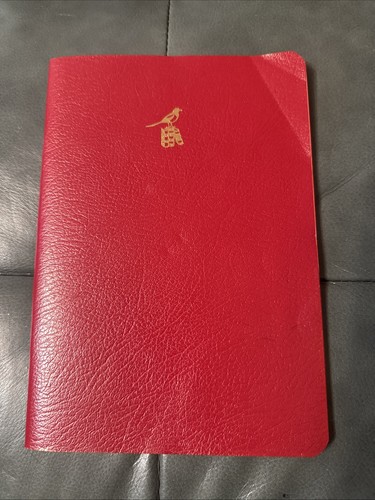 Red handmade italy stationary - red,