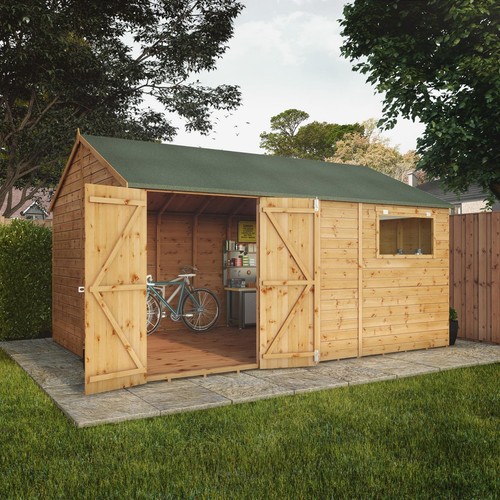 14x10 wooden garden shed - wooden,