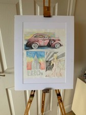 Coloured pencil montage