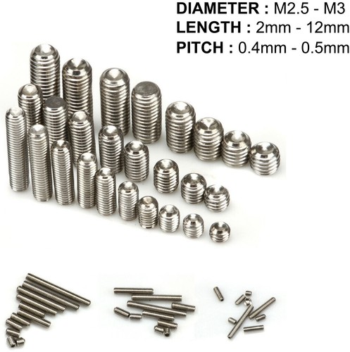 Grub screws cup - m2.5,