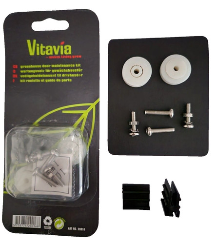 Vitavia greenhouse door wheels - greenhouse,