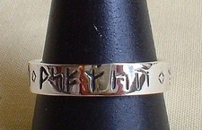 Rune Ring 925 Sterling Silver