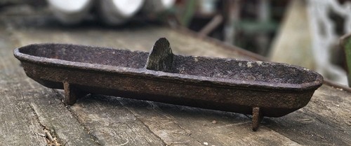 Antique cast iron trough - cast,