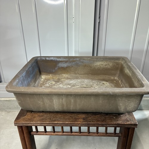 Japanese unglazed bonsai pot - bonsai,