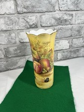 Vintage Aynsley Vase Orchard Gold