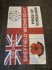 Sheffield Wednesday Flag 5ft by 3ft - Sheffield Wednesday Large Flag Swfc NEW