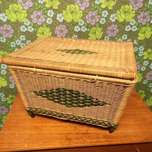 Vintage retro woven wicker - vintage,