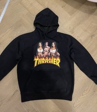 Thrasher Black Hoodie Size M