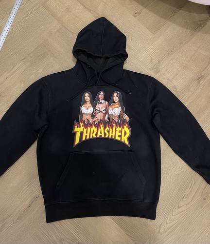 Thrasher black hoodie size - thrasher,