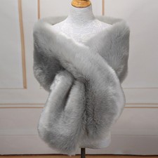 Women Fluffy Faux Fur Wedding