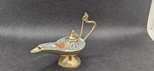 Vintage handpainted brass - vintage,