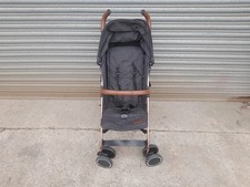 Ickle Bubba Discovery Max Stroller Black/Rose Goldonly  leatherette details
