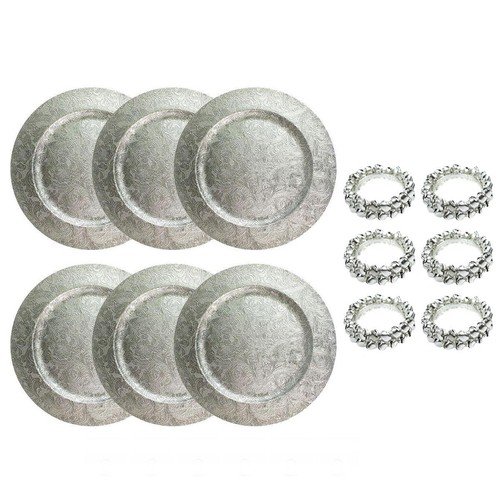 Christmas dining set silver - christmas,