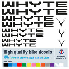 Whyte bike decals / labels with free bike protection (26 pack) - 20 colours
