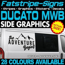 to fit FIAT DUCATO L2 MWB MOUNTAINS STICKERS GRAPHICS DECAL CAMPER VAN MOTORHOME