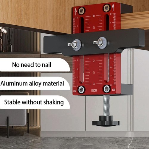 Cabinet door mounting jig with - cabinet,