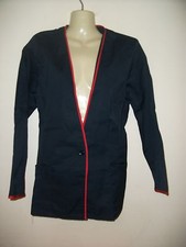 Ladies Navy blue & Red Tunic uniform Size 18 Nurse Cleaner Care Salon Health NEW
