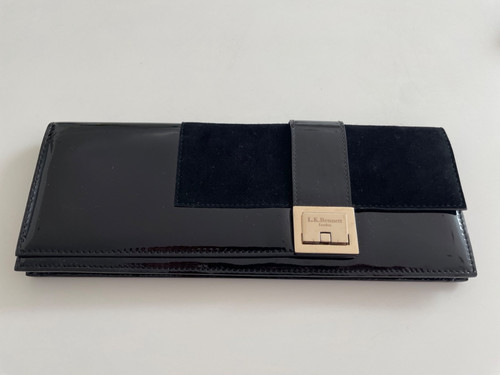 Bennett black clutch bag - lk,