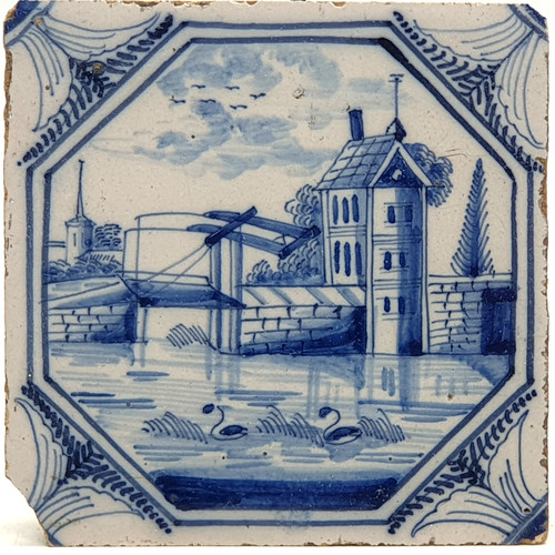 Antique dutch delft - blue, &