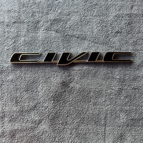 Black civic badge - , suitable