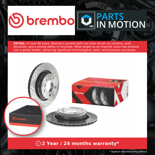 Brake discs pair vented - discs,