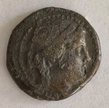 ANCIENT GREEK BRONZE COIN WITH