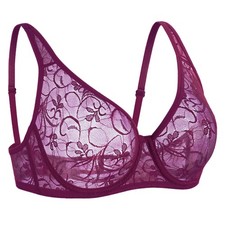 Sheer Plus Size Unpadded Lace