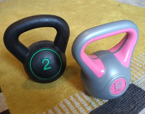 Two kettle bells plastic - two,