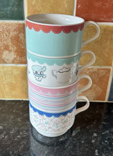 Stacking Mugs x 4 by Ashley