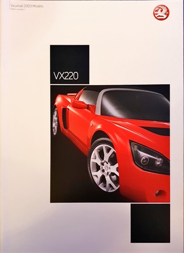 Vauxhall vx220 brochure 2003 - vauxhall,