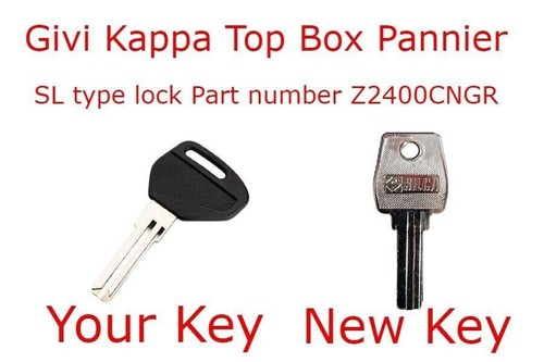 Givi top box - keys, sl
