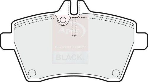 Apec pad1439b brake pad set - brake,