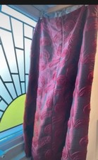 Bonmarché Dark Red Rose Taffeta Midi Skirt – Size 12 UK 12 · NWOT ·Rich texture