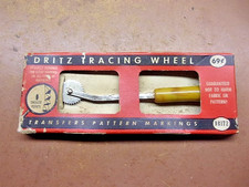 Vintage DRITZ Tracing Wheel 6" Sewing Perforating Tool Orig. Box Bakelite Handle