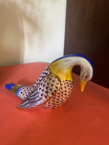 Vintage imari duck figurine - duck,