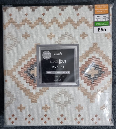 Eyelet blackout terracotta - blackout,