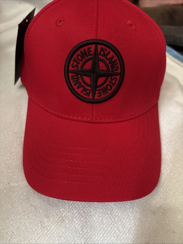 Stone island hat red black - hat,