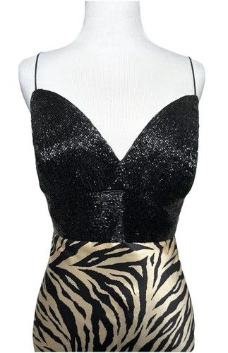 Jovani zebra beaded mermaid - zebra,