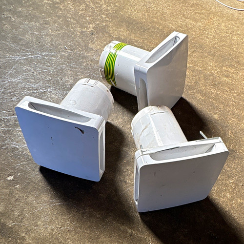 White plastic extractor - white, fan